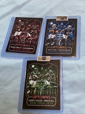 Uptowns Football Card Lot - Jets/Panther/Falcons